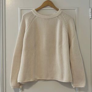 Jenni Kayne Cotton Fisherman Sweater XL